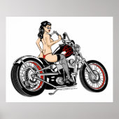 Biker Babe Poster (Vorne)
