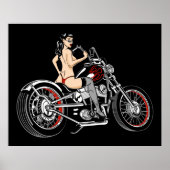 Biker Babe Poster (Vorne)