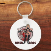 Biker Babe - Schlüsselanhänger (Vorderseite)