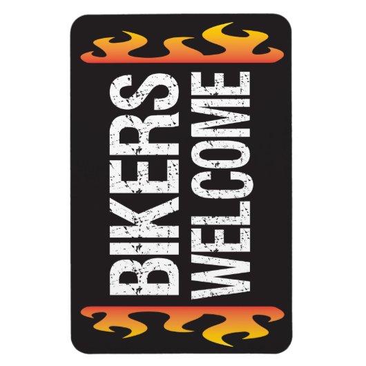 Biker - Begrüßung von Motorradveranstaltungen oder Magnet (Vertikal)