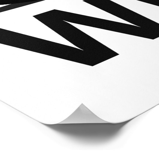 Biker Begrüßungszeichen Poster (Ecke)