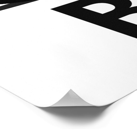 Biker Begrüßungszeichen Poster (Ecke)