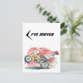 Biker-Bewegung auf der Postkarte Ich habe den neue (Stehend Vorderseite)