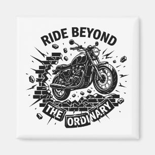 Biker Beyond Limits Fahrt Magnet