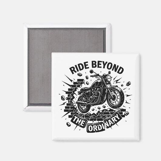 Biker Beyond Limits Ride Magnet (Vorderseite/Rückseite)