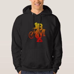 Biker Biker Radfahrer Halfpipe Radfahrer Bmx Hoodie