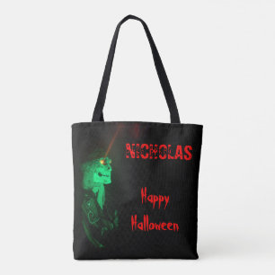 Biker Billy Halloween Black and Red Trick or Tree Tasche