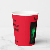 Biker Billy Halloween Skeleton Blood Red Pappbecher (Rechts)