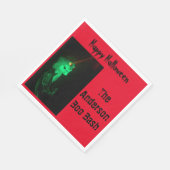 Biker Billy Halloween Skeleton Blood Red Serviette (Ecke)