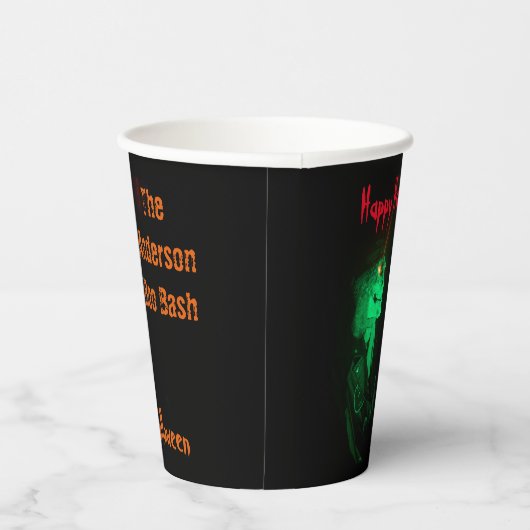 Biker Billy Halloween Skeleton Pappbecher (Rechts)