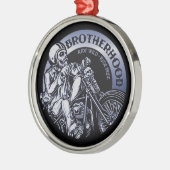 Biker Brotherhood Black Ornament Aus Metall (Links)