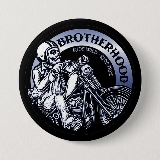 Biker-Bruderschaft Button (Vorderseite)