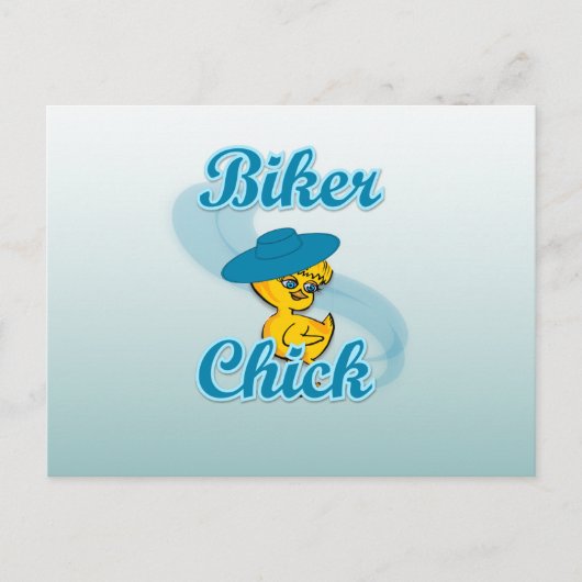 Biker Chick #3 Postkarte (Vorderseite)