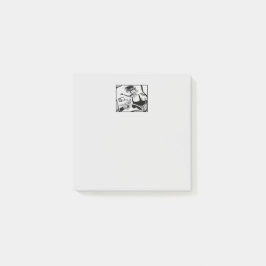 Biker Chick graue Notizblöcke Post-it Klebezettel