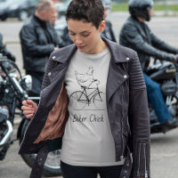 Biker Chick, Hähnchen fahren Fahrrad
