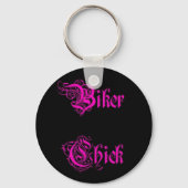 Biker Chick Keyring Schlüsselanhänger (Vorderseite)