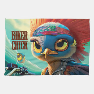 Biker Chick Kitchen Handtücher