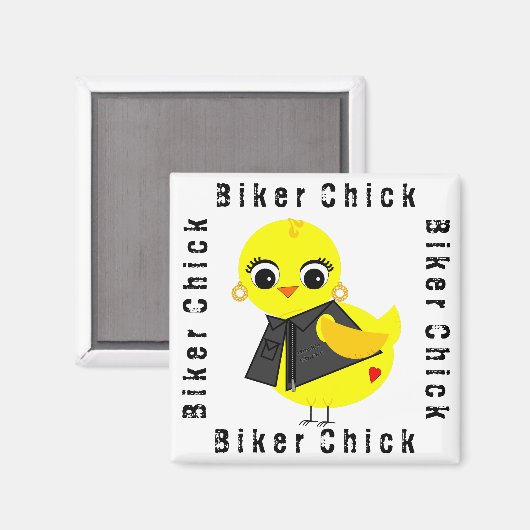 Biker Chick Magnet (Vorderseite/Rückseite)