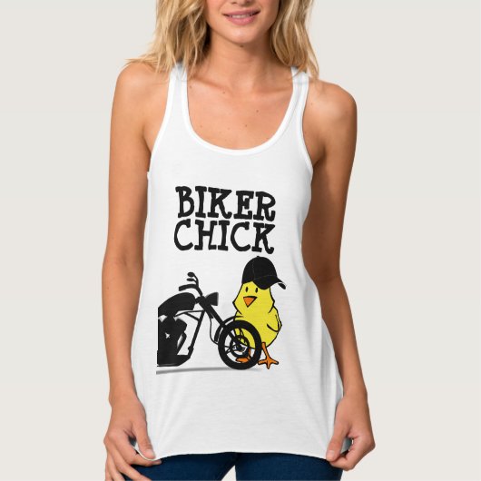 BIKER CHICK, Motorrad-T - Shirt für Ladys (Vorderseite)