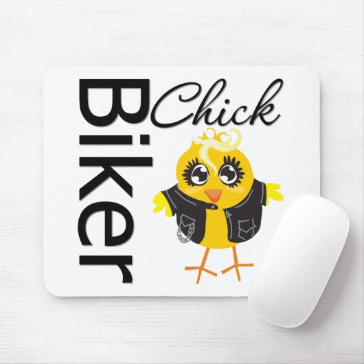 Biker Chick Mousepad (Mit Mouse)