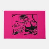 Biker Chick pink Doormat Fußmatte (Vorderseite)