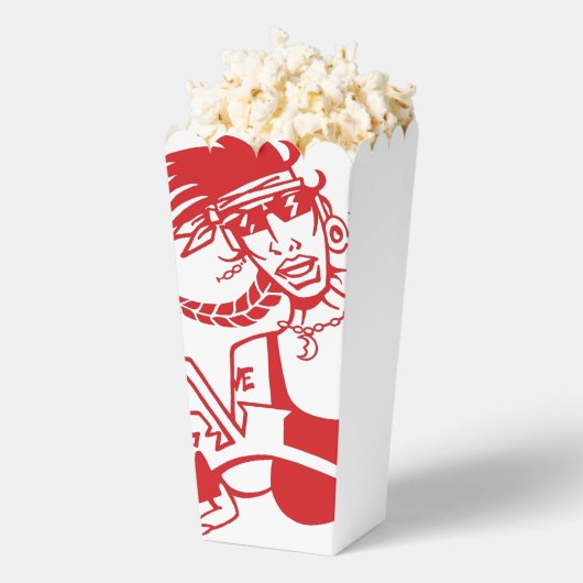 Biker Chick Rot Popcorn Boxen Geschenkschachtel (Geplatzt)