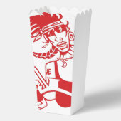 Biker Chick Rot Popcorn Boxen Geschenkschachtel (Vorderseite)