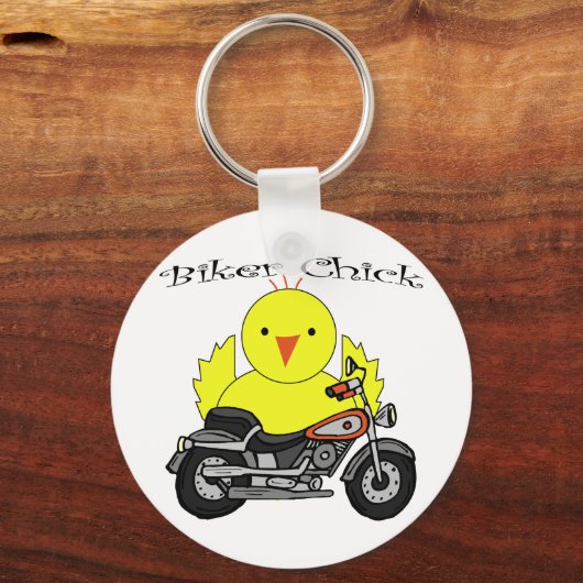 Biker Chick Schlüsselanhänger (Vorderseite)