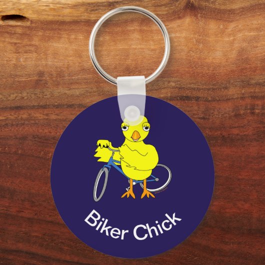 Biker Chick Schlüsselanhänger (Vorderseite)