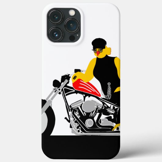 BIKER CHICK sitzt auf ihrem Motorrad Case-Mate iPhone Hülle (Rückseite)