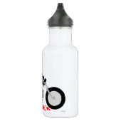 BIKER CHICK sitzt auf ihrem Motorrad Trinkflasche (Rechts)