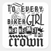 Biker Chick Sticker (Vorderseite)