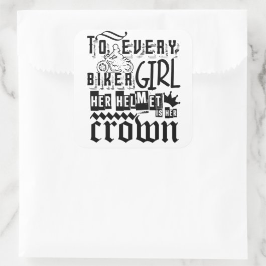 Biker Chick Sticker (Tasche)