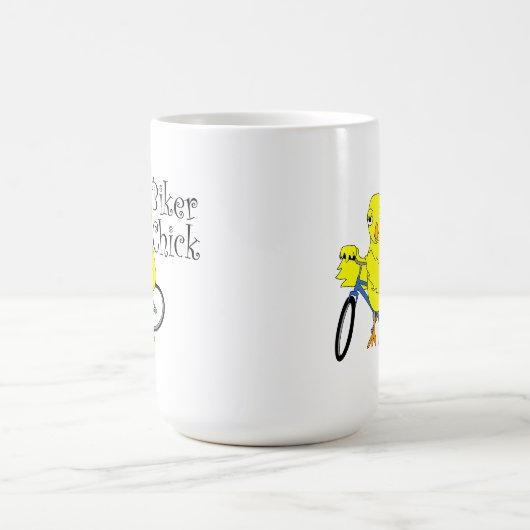 Biker Chick Text Kaffeetasse (Mittel)