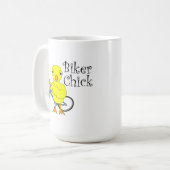 Biker Chick Text Kaffeetasse (Vorderseite Links)
