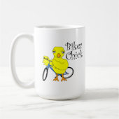 Biker Chick Text Kaffeetasse (Links)