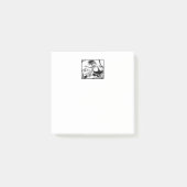 Biker Chick White Note Pads Post-it Klebezettel (Vorderseite)