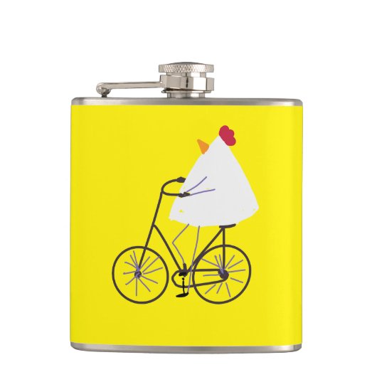 Biker chicken flachmann (Vorderseite)