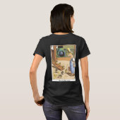 Biker Chicks Frauen schwarzer T - Shirt zurück (Schwarz voll)