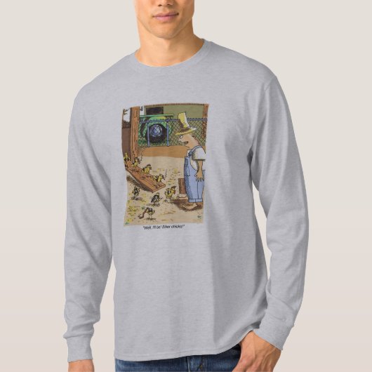 Biker Chicks, graues, langärmeliges Shirt (Vorderseite)