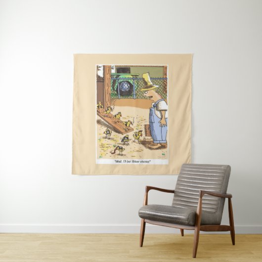 Biker Chicks khaki Wandteppich (Beispiel)