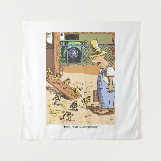 Biker-Chicks-Wandteppiche Wandteppich (Vorderseite)