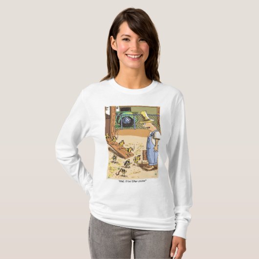 Biker Chicks Weiße, langärmeliges Shirt (Vorne ganz)