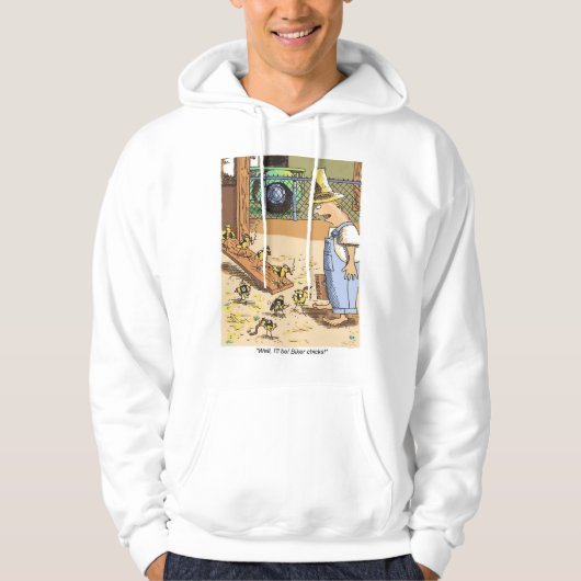 Biker Chicks, weißes gekratztes Sweatshirt (Vorderseite)