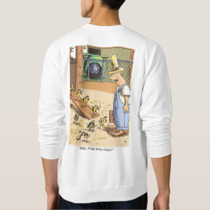 Biker Chicks weißes Sweatshirt zurück