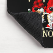 Biker Christmas Gnomes Biker Garden Christmas Gnom Mousepad (Ecke)
