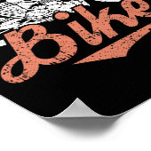 Biker Clic Motorrad Cool Motorradfahrer Poster (Ecke)