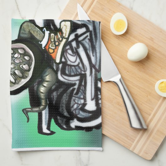 Biker Club Dillo Handtuch (Viertel Falte)