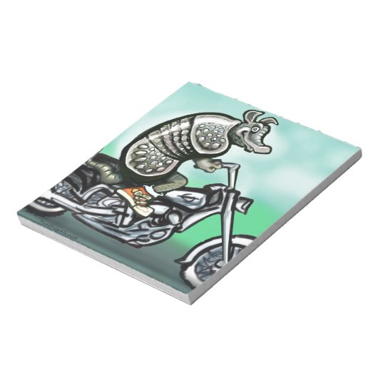 Biker Club Dillo Notizblock (Rotiert)