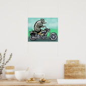 Biker Club Dillo Poster (Küche)